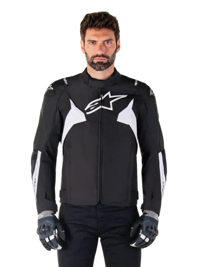 Alpinestars MC-Jakke T-Jaws v4 Svart/Hvit 