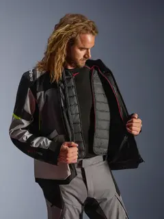 Alpinestars Andes v4 Drystar MC-Jakke Gul/Grå