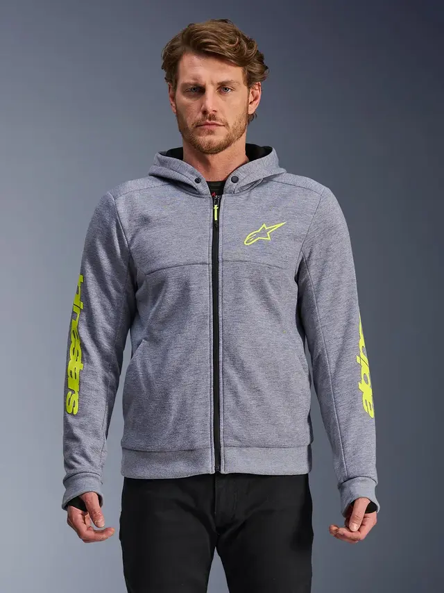 Alpinestars Chrome v2 Hoodie Grå/Gul 