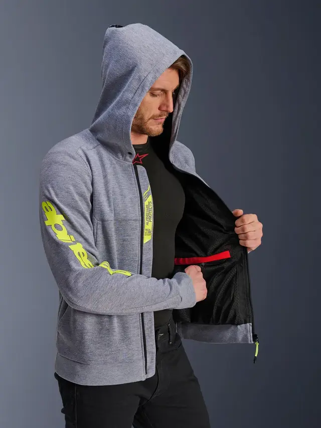 Alpinestars Chrome v2 Hoodie Grå/Gul 