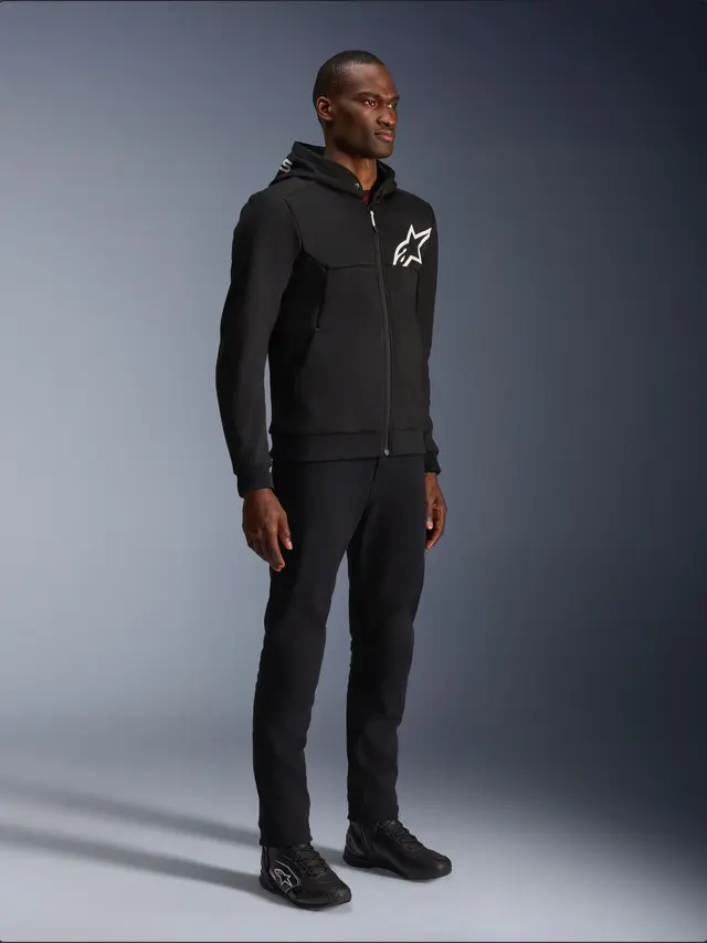 Alpinestars Chrome V2 MC-Hoodie Svart/Hvit 