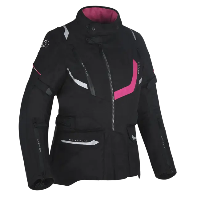 Oxford Montreal 3.0 Dame MC-Jakke Svart/Rosa 