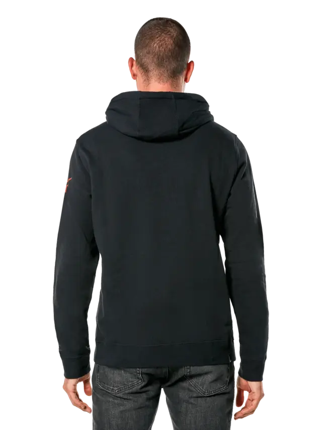 Alpinestars Hoodie Linear Wordmark V3 Svart/Hvit/Rød 