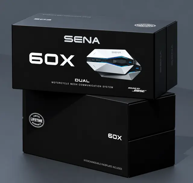 Sena 60X Duo 2pk Sound by Bose, Mesh 3.0 og Wave Intercom 