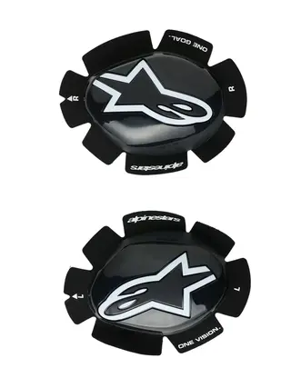 Alpinestars GP Plus Knee Slider Knepuck Svart/Hvit