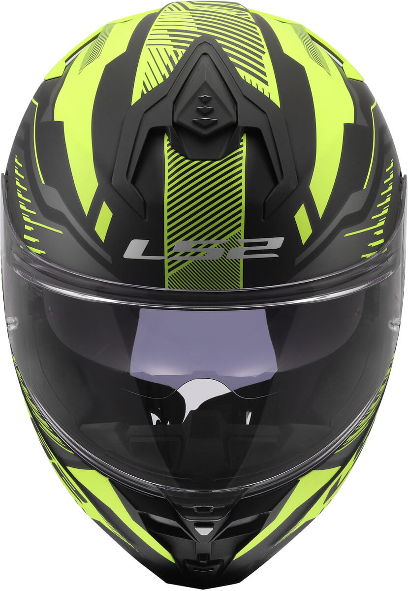 LS2 MC-Hjelm FF817 Challenger II Dravix Grå/ Gul 