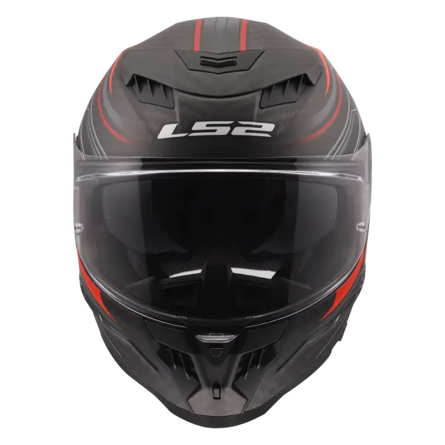 LS2 MC-Hjelm FF807 Dragon Subic Svart/Rød S 