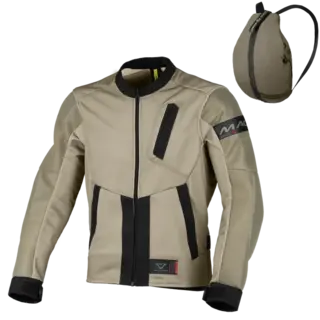 Macna Torido MC- Jakke Mesh Beige Mesh MC-Jakke som blir ryggsekk!