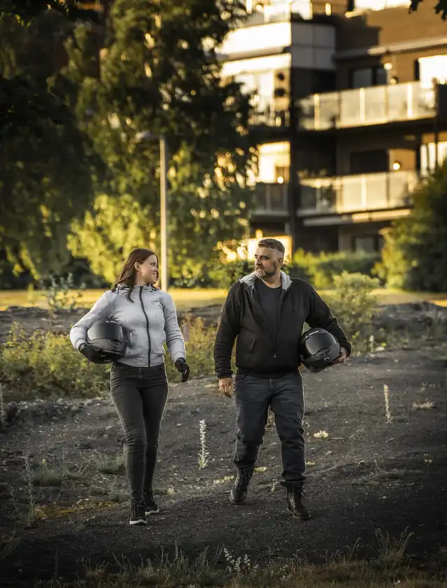 Bullfighter Viking Kevlar MC-Hoodie Svart 