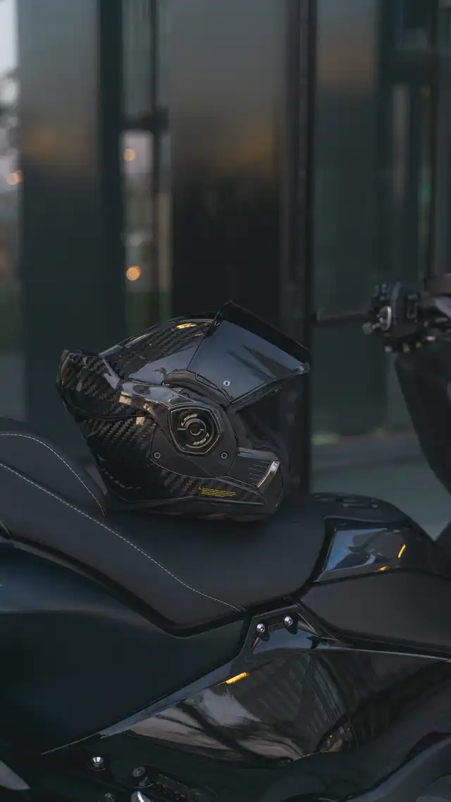 LS2 Åpningshjelm FF901 Advant X Gloss Carbon 