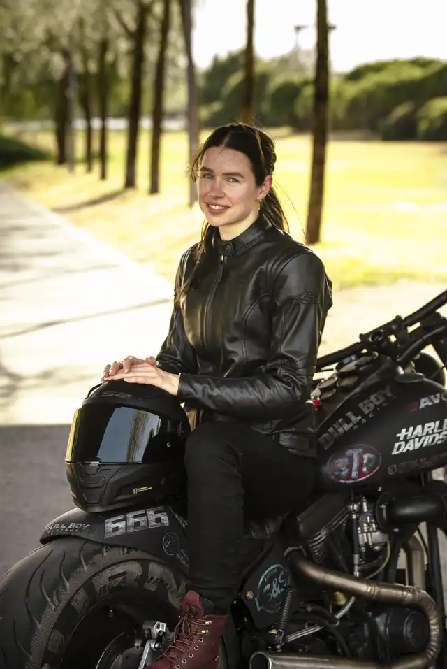 Sweep Mamba Dame Skinnjakke Svart 