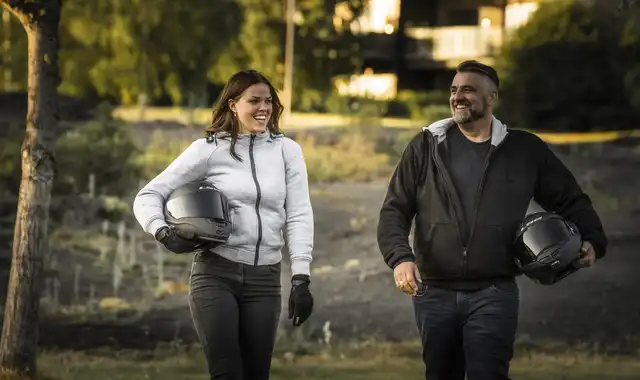 Bullfighter Viking Kevlar MC-Hoodie Svart 