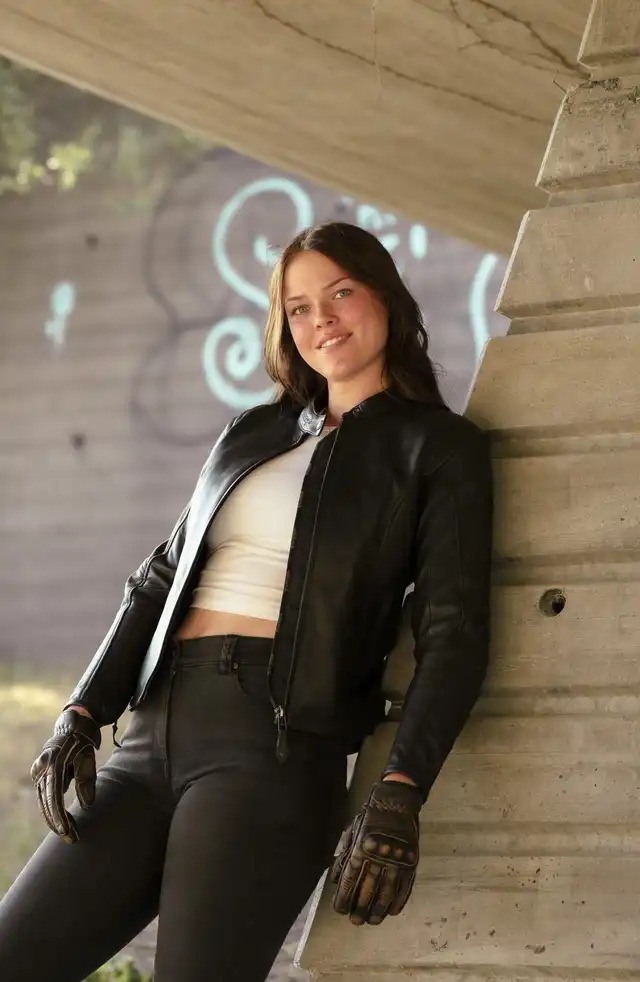 Sweep Mamba Dame Skinnjakke Svart 