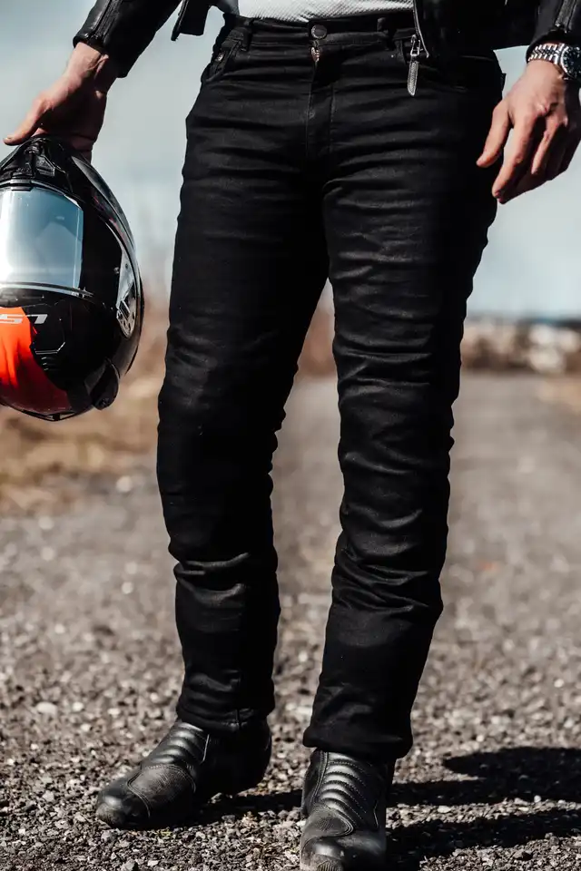 Richa Jegging Kevlar MC-Jeans Herre Svart Lengde: 30 