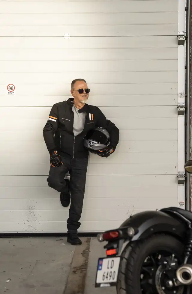 Bullfighter Hero MC-Jakke Svart/Hvit/Oransje 