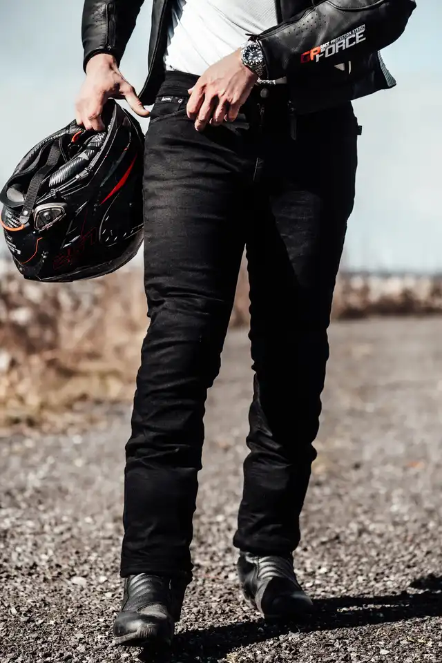 Richa Jegging Kevlar MC-Jeans Herre Svart Lengde: 30 