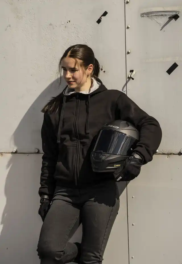 Bullfighter Viking Kevlar MC-Hoodie Svart 