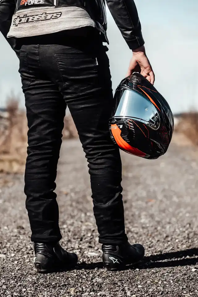 Richa Jegging Kevlar MC-Jeans Herre Svart Lengde: 30 