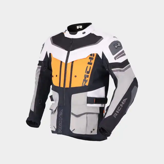 Richa Infinity 2 Adventure MC-Jakke Grå/Oransje 