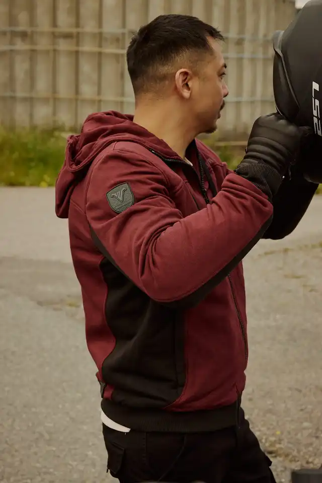 Bullfighter Atlas MC-Hoodie Burgunder 