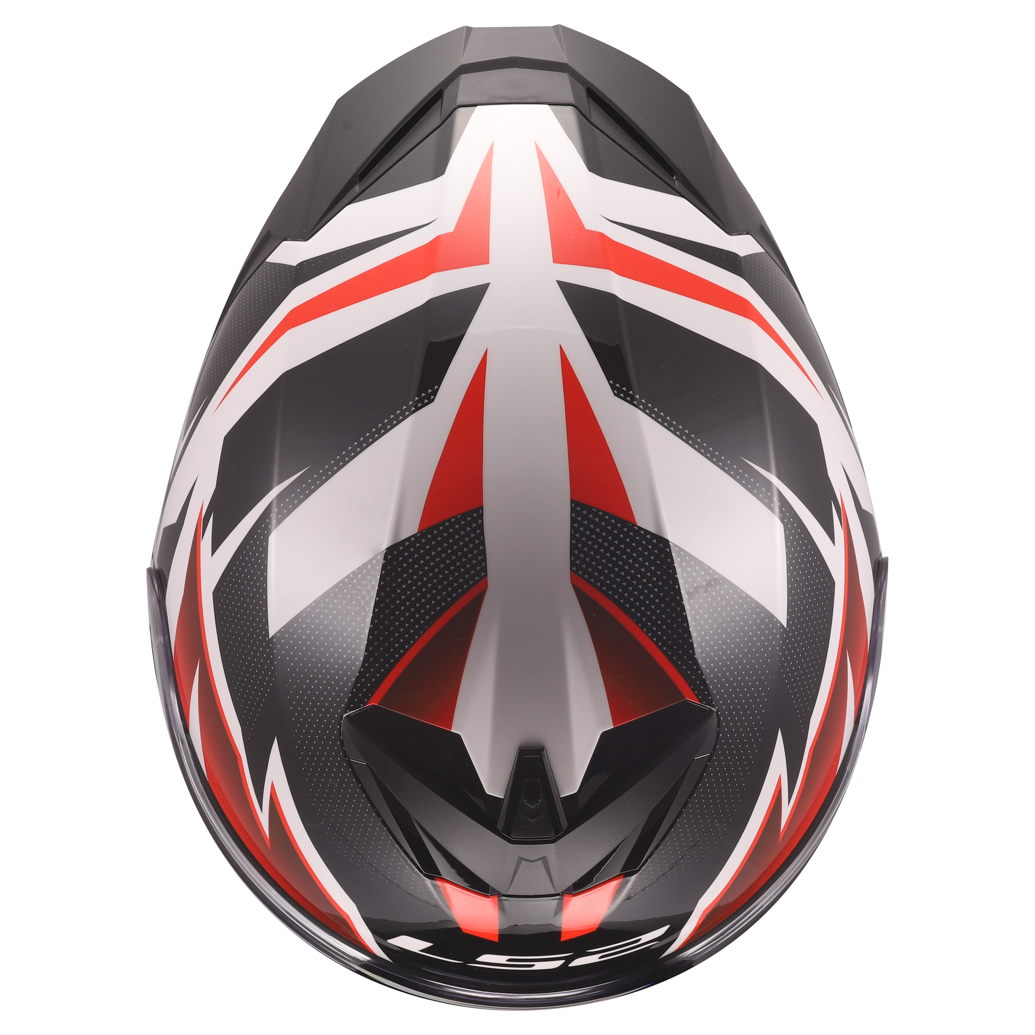 LS2 MC-Hjelm FF820 Rapid III Xtrem Hvit Svart Rød 