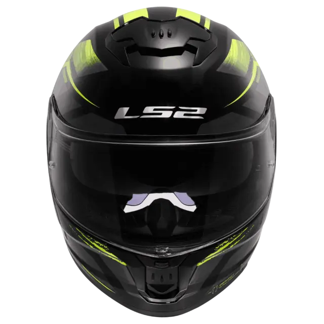 LS2 MC-Hjelm FF808 Stream II Svart/Gul 