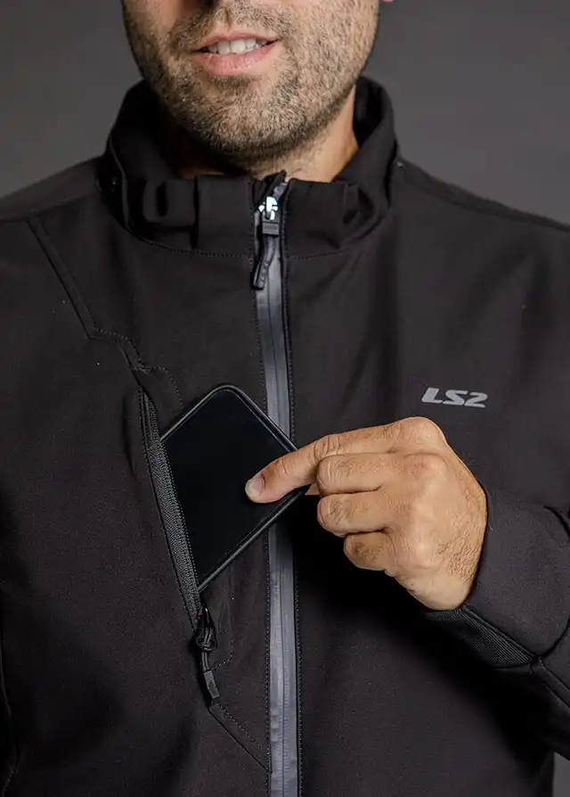 LS2 Bolton Softshell MC-Jakke Svart 