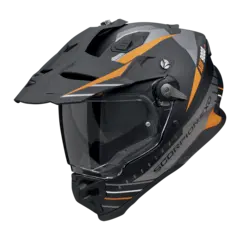 Scorpion ADF-9000 AIR FEAT Svart/Sølv/Oransje