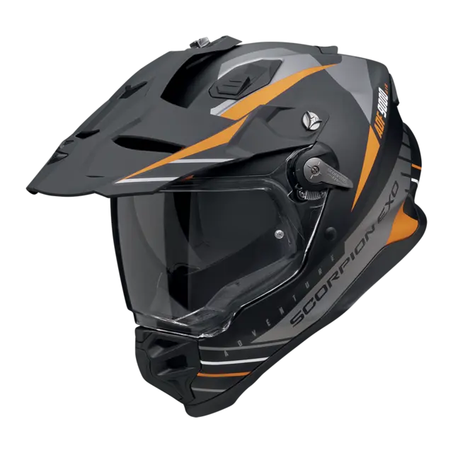 Scorpion ADF-9000 AIR FEAT Svart/Sølv/Oransje 