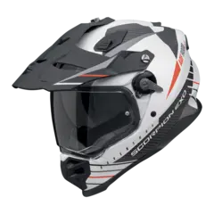 Scorpion ADF-9000 AIR FEAT Matt Hvit/Svart/Rød