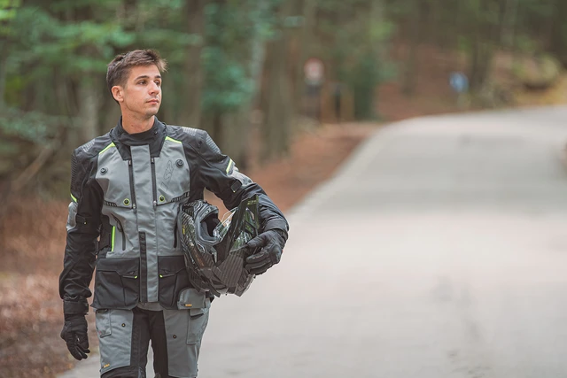 LS2 MC-Jakke Apollo Grå/Rød 