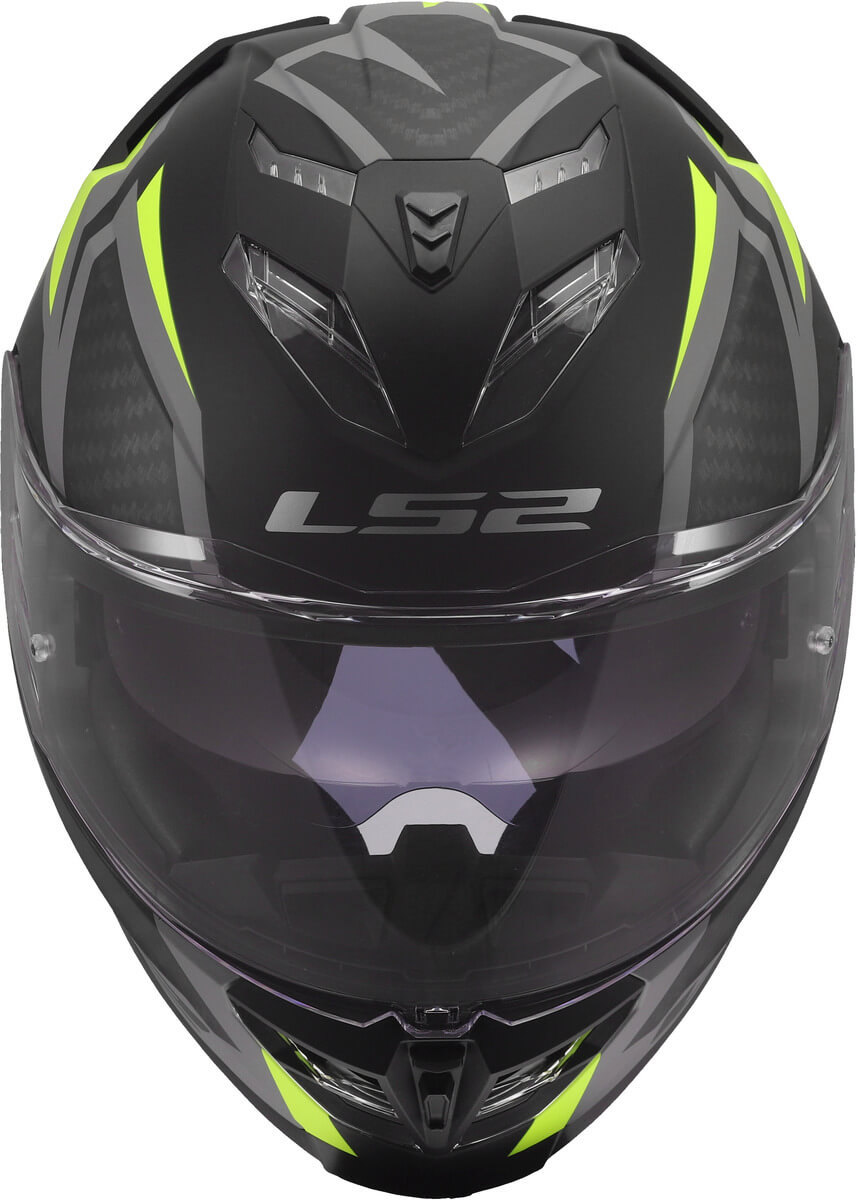 LS2 MC-Hjelm FF818 Storm III Dynamo Svart Hi-Vis Gul 