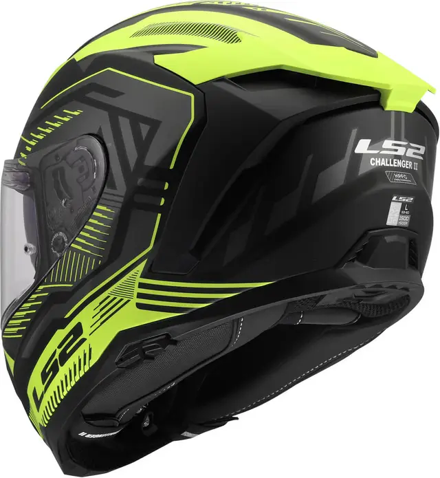 LS2 MC-Hjelm FF817 Challenger II Dravix Grå/ Gul 