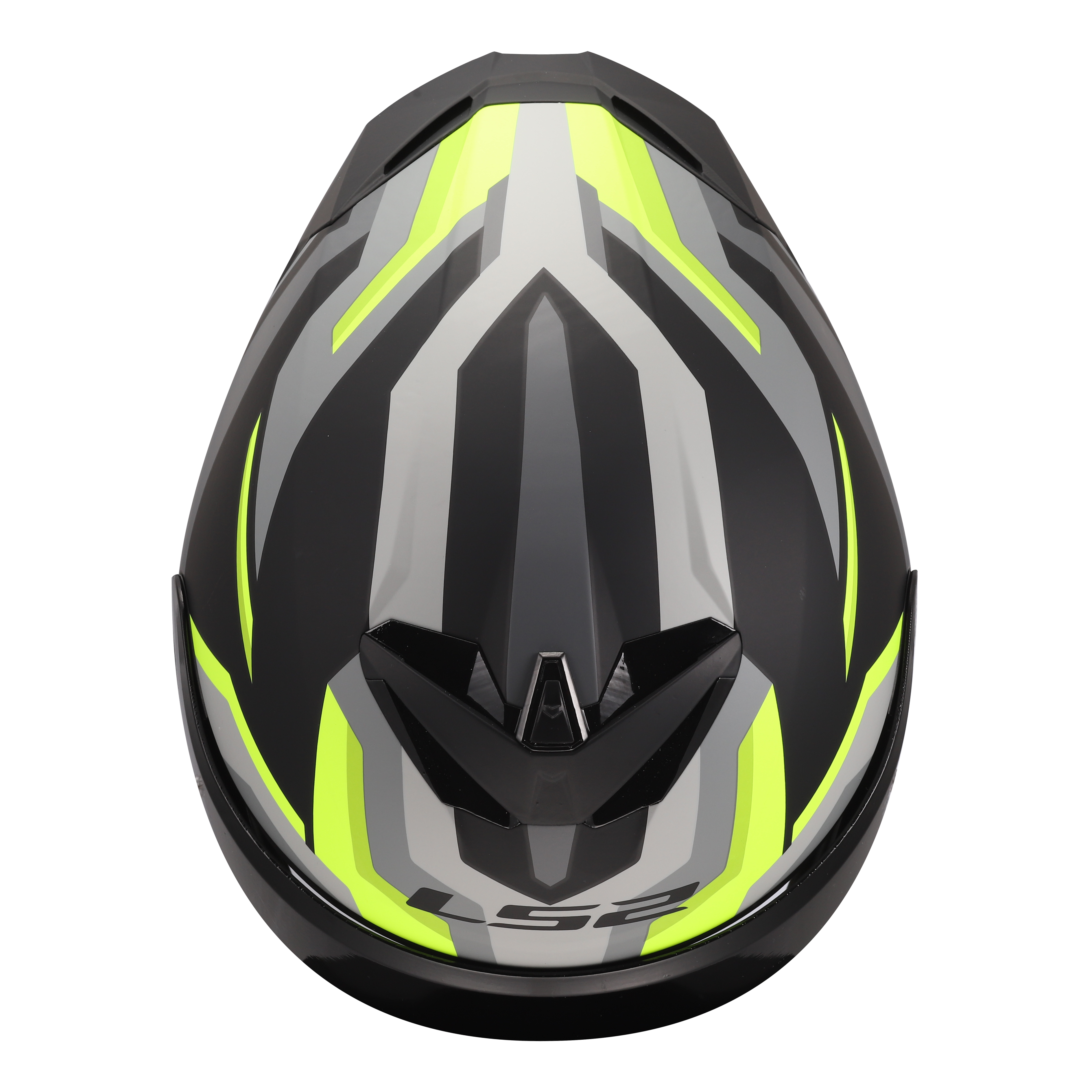 LS2 MC-Hjelm FF820 Rapid III Hyper Svart H-Vis Gul 