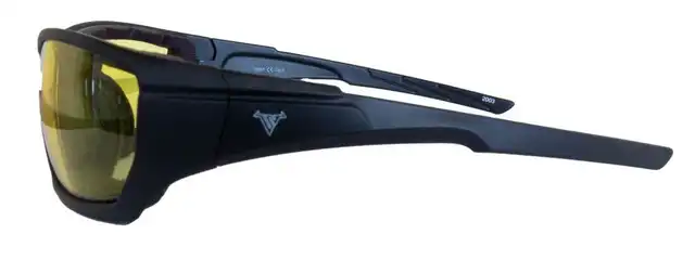 Bullfighter Solbrille Svart Ramme / Gult glass 