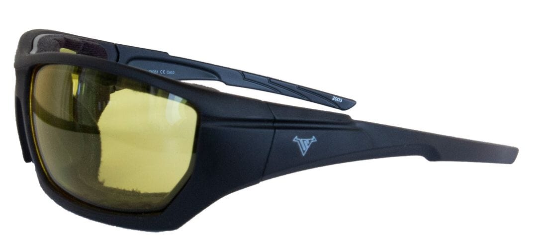 Bullfighter Solbrille Svart Ramme / Gult glass