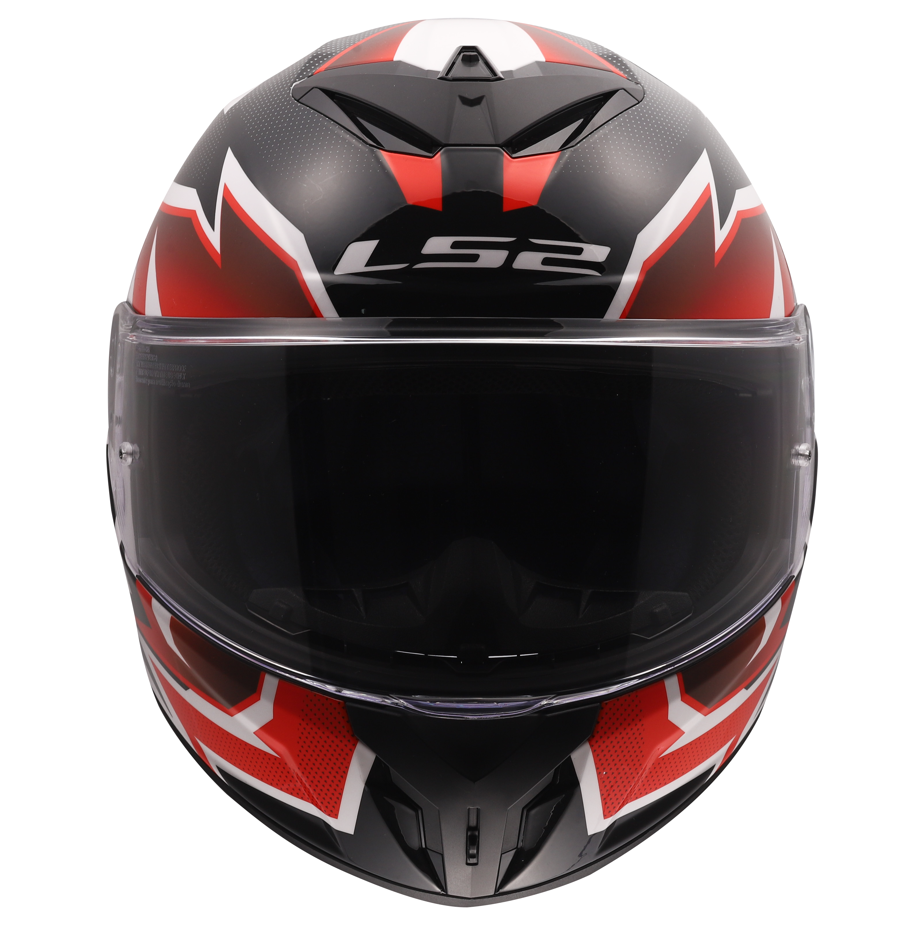 LS2 MC-Hjelm FF820 Rapid III Xtrem Hvit Svart Rød 