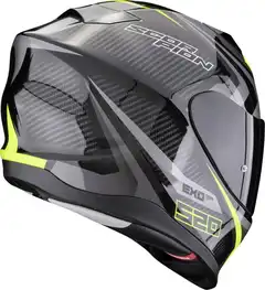 Scorpion MC-Hjelm EXO-520 Terra Svart/Sølv/Gul