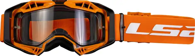 LS2 Aura Crossbriller Hi-Vis Oransje Ramme/ Klart 