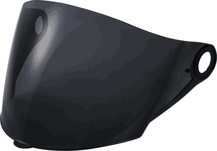 LS2 Visir OF569 Halvhjelm Mørk Tint/Svart 