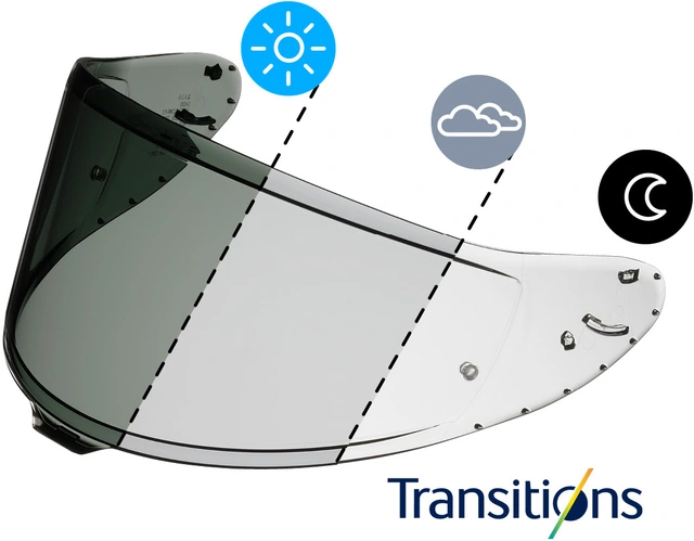 Shoei Visir CWR-F2PN PHOTOCROMATIC NXR2 OG XSPR PRO PHOTOCROMATIC 