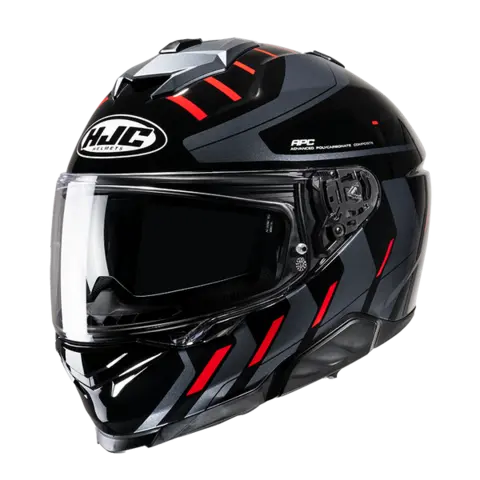 HJC I71 Svart / Rød Simo 