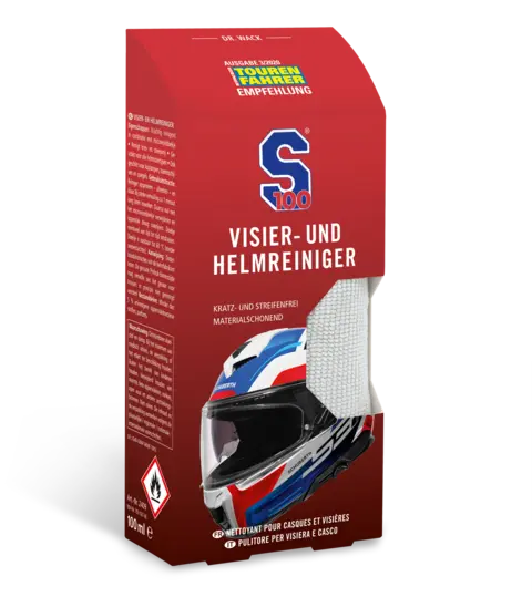 S100 Visor &amp; Helmet Cleaner - With Microfibre Cloth