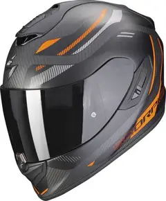 Scorpion EXO-1400 Evo Carbon Kydra Sort/Oransje Str. M