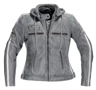 Difi Jolene Grå Skinnjakke 48