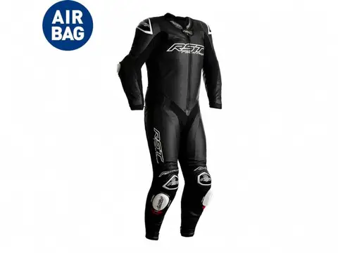 RST Race Dept V4.1 Airbag CE Race Suit Leather Black Str. XL