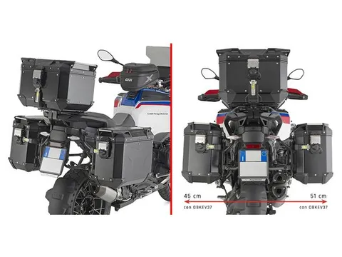 Givi PLO5146CAM Trekker Outback sideveskefester m mul for hurtigkobling 