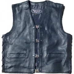 Skinnvest Commander m/snøring 4XL