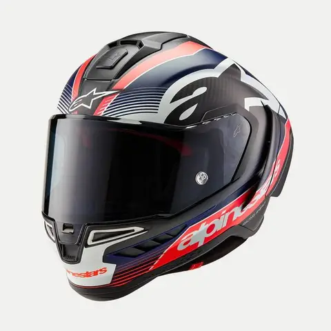 Alpinestars Supertech R-10 Helhjelm TEAM Svart/Rød/Blå