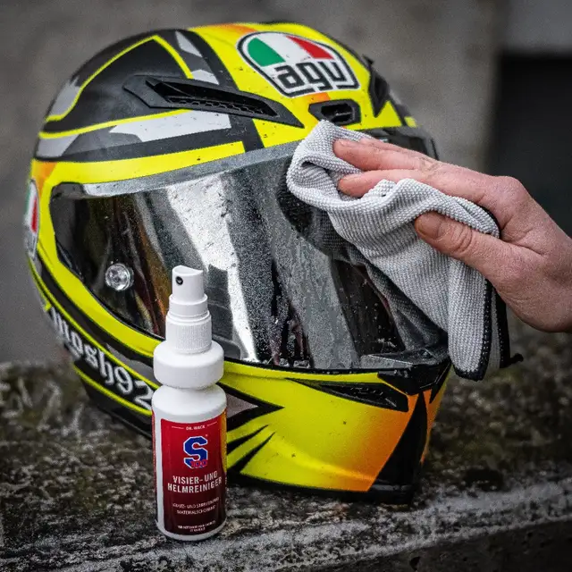 S100 Visor & Helmet Cleaner - With Microfibre Cloth 